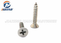 A2 A4 Stainless Steel Cross Recessed DIN7997 Contersunk Self Tapping screws screws for steel