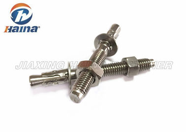 فولاد ضد زنگ 304 316 گوه از طریق پیچ و مهره SS316 M12x120 لنگر وظیفه سنگین
