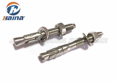 فولاد ضد زنگ 304 316 گوه از طریق پیچ و مهره SS316 M12x120 لنگر وظیفه سنگین