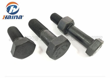 استحکام بالا فولاد کربنی ASTM A325 پیچ فشرده گرم سیاه و سفید پیچ ​​هگز