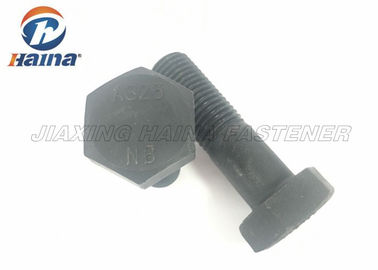 استحکام بالا فولاد کربنی ASTM A325 پیچ فشرده گرم سیاه و سفید پیچ ​​هگز