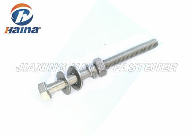 پیچ و مهره فولادی ضد زنگ M10 A2 DIN 931 Hex Head