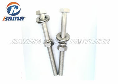 پیچ و مهره فولادی ضد زنگ M10 A2 DIN 931 Hex Head