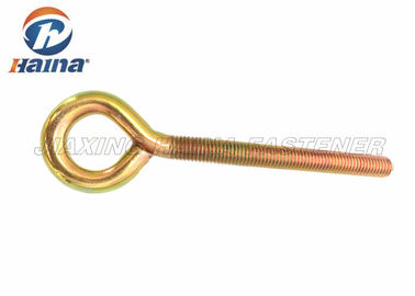 پیچ و مهره چشم گالوانیزه فولاد کربنی کششی 1-1 / 2 "میله کامل با نخ