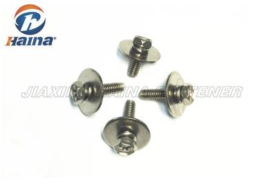SUS304 SUS316 Hex Head Combining Machine screws with Big Flat Washer
