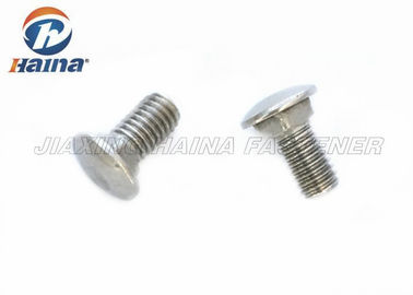 SS304 M8 پیچ کامل گردن پیچ گردن پیچ و مهره 50 میلی متر طول کالسکه