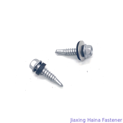 SUS304+410 Ruspert Hex Flange Head Screw Self Drilling Bi Metal Screw
