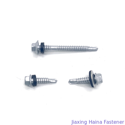 SUS304+410 Ruspert Hex Flange Head Screw Self Drilling Bi Metal Screw