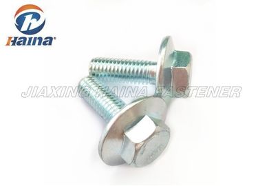 پیچ و مهره فلنج سری Hex M8 X 25 کربن سفارشی نخ چپ / نخ راست