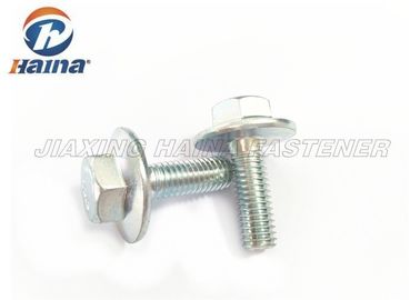 پیچ و مهره فلنج سری Hex M8 X 25 کربن سفارشی نخ چپ / نخ راست