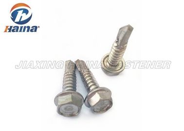 فولاد ضد زنگ 304 316 موضوع پیچ و واشر فلزی Hex Self Drilling