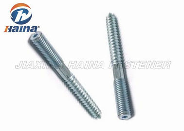 فولاد ضد زنگ فولاد Dowel Self Tapping Screws Zinc Plated Double End Threaded
