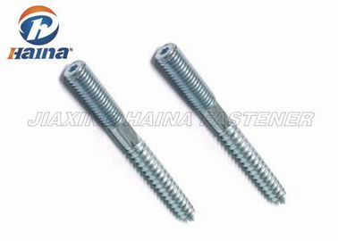 فولاد ضد زنگ فولاد Dowel Self Tapping Screws Zinc Plated Double End Threaded