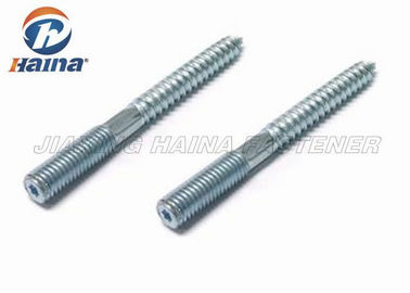 فولاد ضد زنگ فولاد Dowel Self Tapping Screws Zinc Plated Double End Threaded