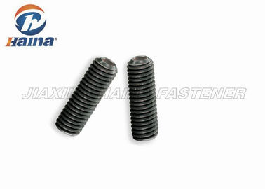 پیچ DIN916 سیاه ماشین، فولاد کربن سوکت پیچ شش ضلعی با نقطه جام