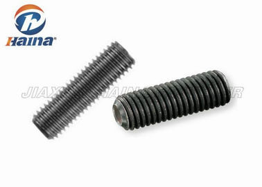 پیچ DIN916 سیاه ماشین، فولاد کربن سوکت پیچ شش ضلعی با نقطه جام