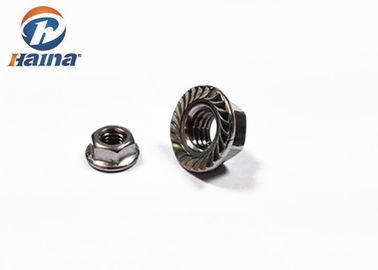 SS316 / SS304 ASME / ANSI مهره های فلنج شش گوش ساده با دندانه دار