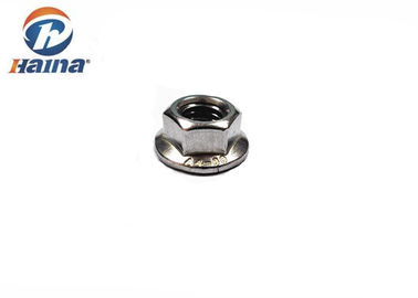SS316 / SS304 ASME / ANSI مهره های فلنج شش گوش ساده با دندانه دار