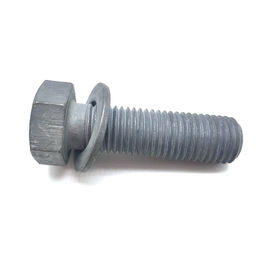 درجه 4.8 6.8 M16 گرم گرم گالوانیزه اتصالات برق شش ضلعی سر پیچ