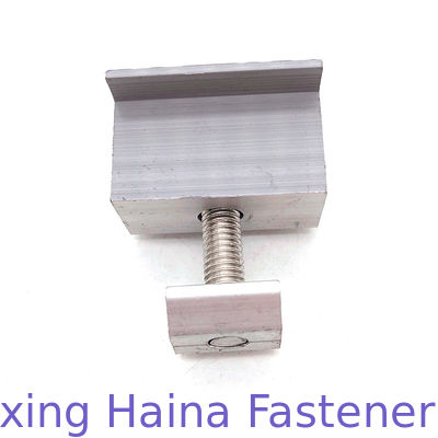 گیره نصب پنل خورشیدی میانی آلومینیومی با پیچ درپوش سر شش ضلعی