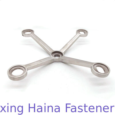 کارخانه با کیفیت بالا 304 316 فولاد ضد زنگ عنکبوت شیشه ای پرده دیوار اتصالات