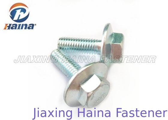 پیچ و مهره فلنج سری Hex M8 X 25 کربن سفارشی نخ چپ / نخ راست