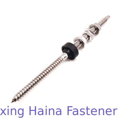 پیچ و مهره آویز SS304 M10 200 میلی متر 250 میلی متر با 3 مهره فلنج